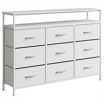 Craze Ventures 63" Fabric Dresser TV Stand with Drawers