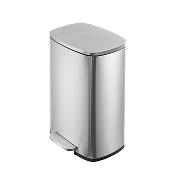 13 Gallon Trash Can with Lid, 50L Garbage Can with Soft Close Lid and Removable Inner Bucket