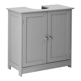 Pedestal Sink Cabinet 2-Door Adjustable Shelf Under Bathroom Storage