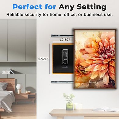 SereneLife Electronic Digital Safe Box with User-Friendly Keypad (SLSV45EQG) - Black