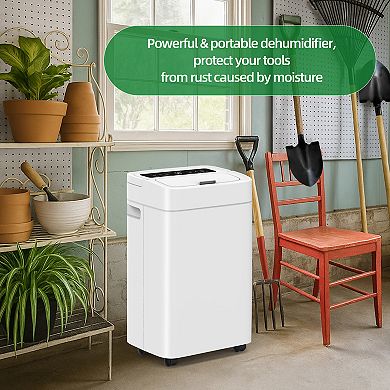 35 -Pint Large Room Dehumidifier For Basements , Bathrooms , White