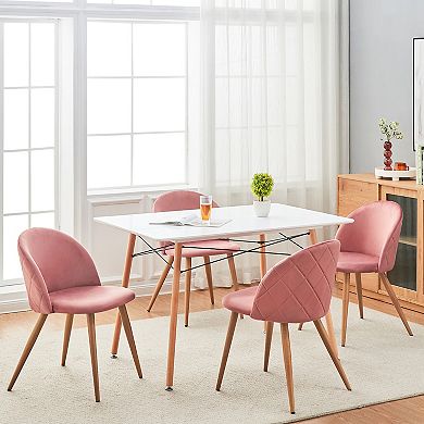 Homy Casa Dining Chairs Set of 4 for Kitchen or Dining Area Upholstered Chair Set