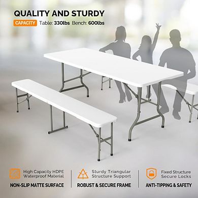 Collapsible Garden Table Set