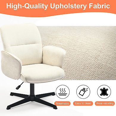 Homy Casa Office Chair with Swivel Base Upholstered Desk Chair