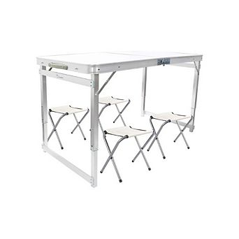 Foldable Aluminum Garden Table Set