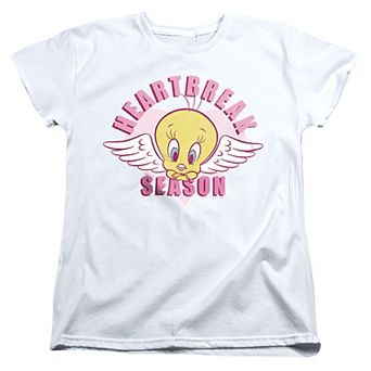Juniors' Looney Tunes Tweety Heartbreak Graphic Tee