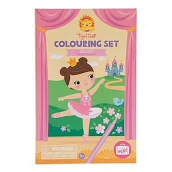 Tiger Tribe Ballet Coloring Set with Stickers & Markers