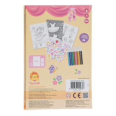 Tiger Tribe Ballet Coloring Set with Stickers & Markers
