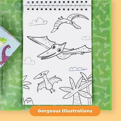 Tiger Tribe Dinosaur Coloring Set with Stickers & Markers
