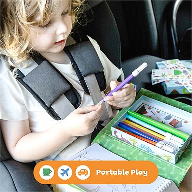 Tiger Tribe Dinosaur Coloring Set with Stickers & Markers