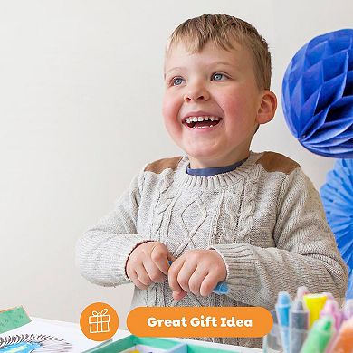 Tiger Tribe Dinosaur Coloring Set with Stickers & Markers