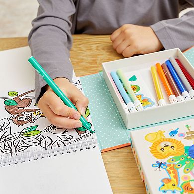 Tiger Tribe Zoo Coloring Set with Stickers & Markers