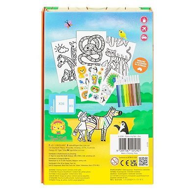 Tiger Tribe Zoo Coloring Set with Stickers & Markers