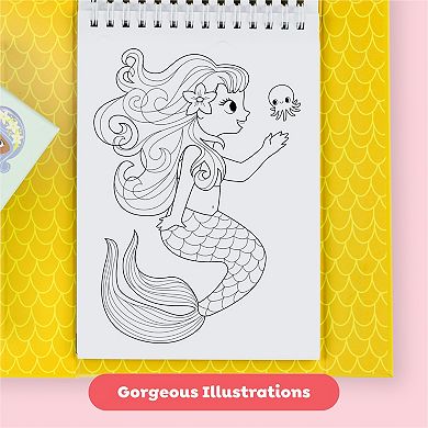 Tiger Tribe Mermaid Coloring Set with Markers & Stickers
