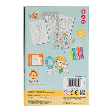 Tiger Tribe Mermaid Coloring Set with Markers & Stickers