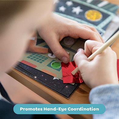 Tiger Tribe Foil Art Space Adventures Kit with Foil Sheets & Art Cards