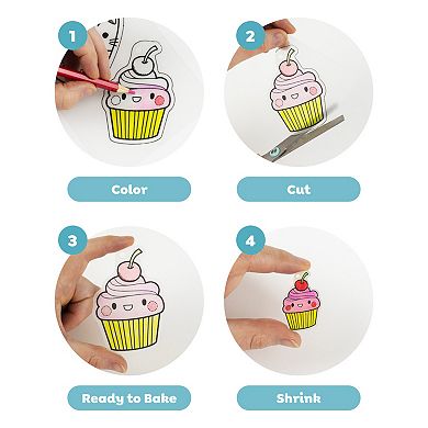 Tiger Tribe Shrinkies Sweet Treats Craft Kit