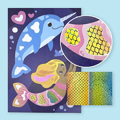Tiger Tribe Foil Art Ocean Magic Kit with Foil Sheets & Art Cards