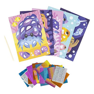 Tiger Tribe Foil Art Ocean Magic Kit with Foil Sheets & Art Cards