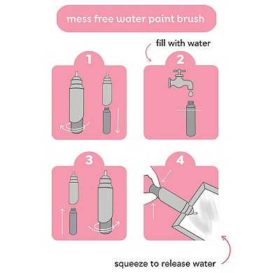 Tiger Tribe Magic Water Painting Fairy Garden Set