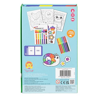 Tiger Tribe Garden Friends Color Change Coloring Set with Magic Markers