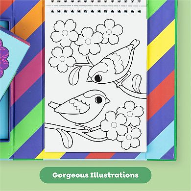 Tiger Tribe Garden Friends Color Change Coloring Set with Magic Markers