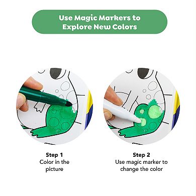 Tiger Tribe Garden Friends Color Change Coloring Set with Magic Markers