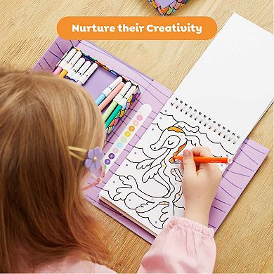 Tiger Tribe Mermaids & Friends Color by Numbers Set with Markers