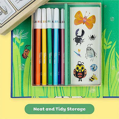 Tiger Tribe Backyard Bugs Coloring Set with Stickers & Markers