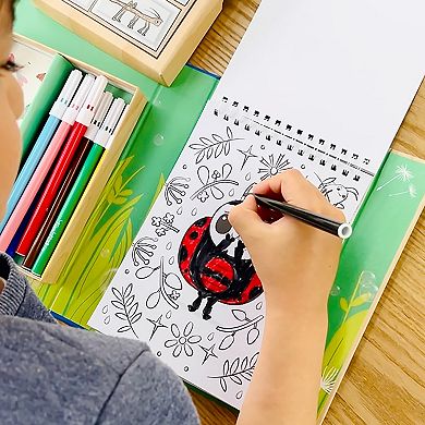 Tiger Tribe Backyard Bugs Coloring Set with Stickers & Markers