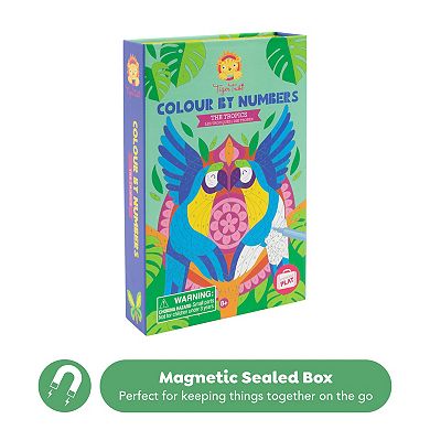 Tiger Tribe Tropics Color by Numbers Set with Markers