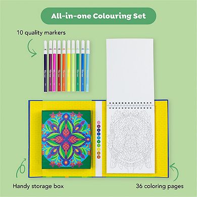 Tiger Tribe Tropics Color by Numbers Set with Markers