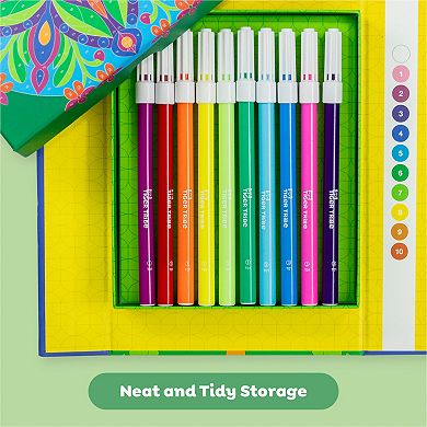 Tiger Tribe Tropics Color by Numbers Set with Markers