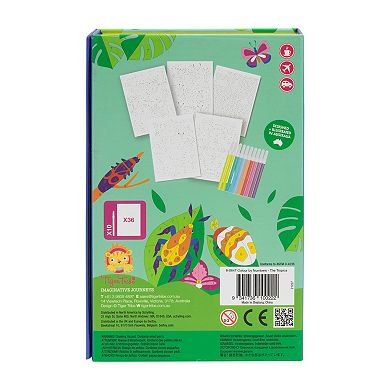 Tiger Tribe Tropics Color by Numbers Set with Markers