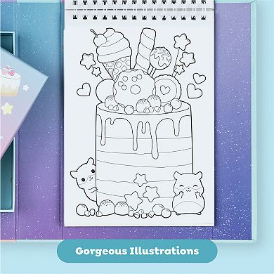 Tiger Tribe Kawaii Café Pastel Coloring Set with Stickers & Double-Ended Markers