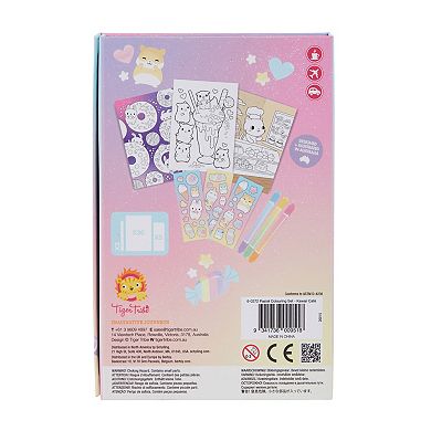 Tiger Tribe Kawaii Café Pastel Coloring Set with Stickers & Double-Ended Markers