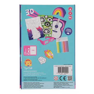 Tiger Tribe Rainbow Dreams 3D Coloring Set with 3D Glasses & Markers