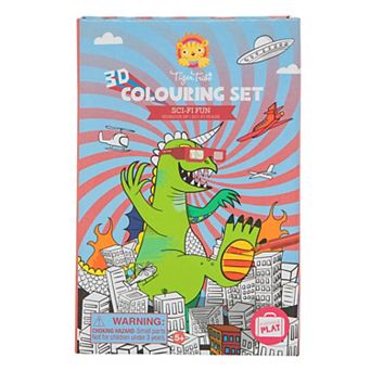Tiger Tribe Sci-Fi Fun 3D Coloring Set with 3D Glasses & Markers