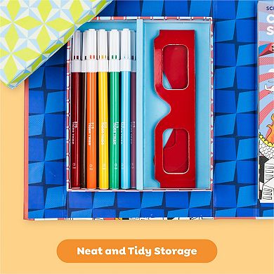 Tiger Tribe Sci-Fi Fun 3D Coloring Set with 3D Glasses & Markers