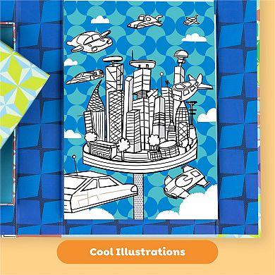 Tiger Tribe Sci-Fi Fun 3D Coloring Set with 3D Glasses & Markers