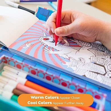 Tiger Tribe Sci-Fi Fun 3D Coloring Set with 3D Glasses & Markers