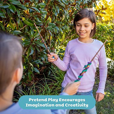 Tiger Tribe Magic Wand Kit with Clay, Gems & Spiders