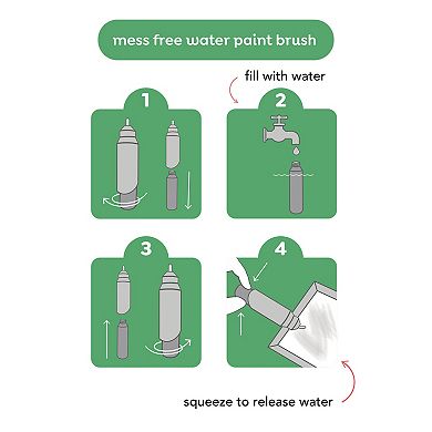 Tiger Tribe Dinosaur Magic Water Painting Set with Scene Reveal Cards