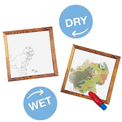 Tiger Tribe Dinosaur Magic Water Painting Set with Scene Reveal Cards