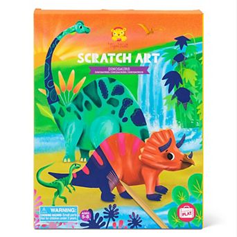Tiger Tribe Dinosaurs Scratch Art Kit with Etching Tools