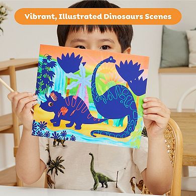 Tiger Tribe Dinosaurs Scratch Art Kit with Etching Tools