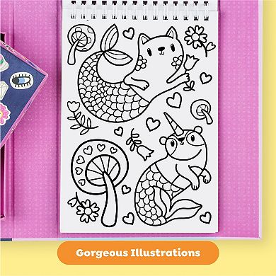Tiger Tribe Magical Creatures Coloring Set with Stickers & Markers