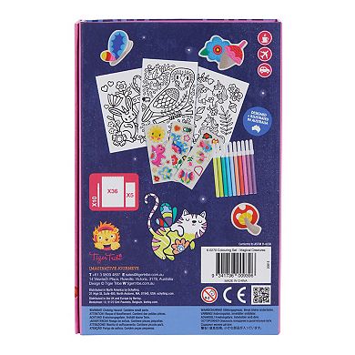 Tiger Tribe Magical Creatures Coloring Set with Stickers & Markers