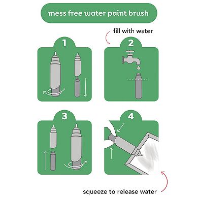 Tiger Tribe Magic Water Painting World Set with Seek & Find Activities