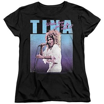 Juniors' Tina Turner What's Love Got To Do Graphic Tee